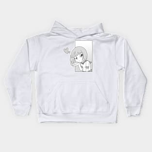 Kawaii Manga Girl Kids Hoodie